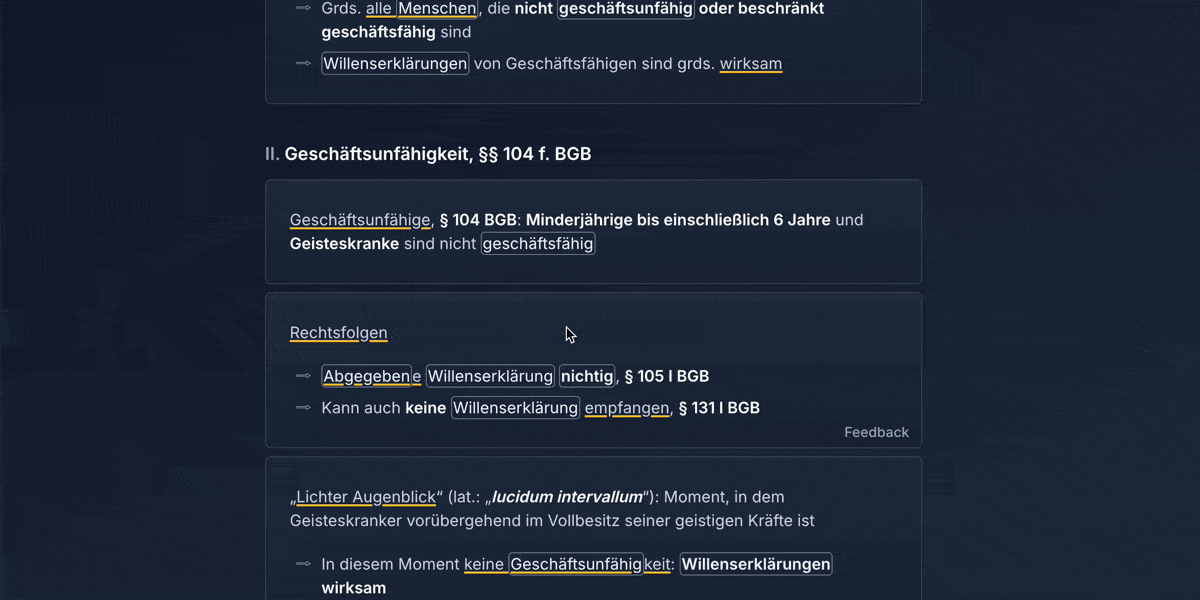 Jura-Studium online mit intelligent verlinkten Lerninhalten